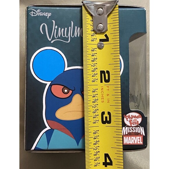 Disney Store Vinylmation Phineas Ferb Perry Agent P Figure Mission Marvel New - Picture 8 of 10